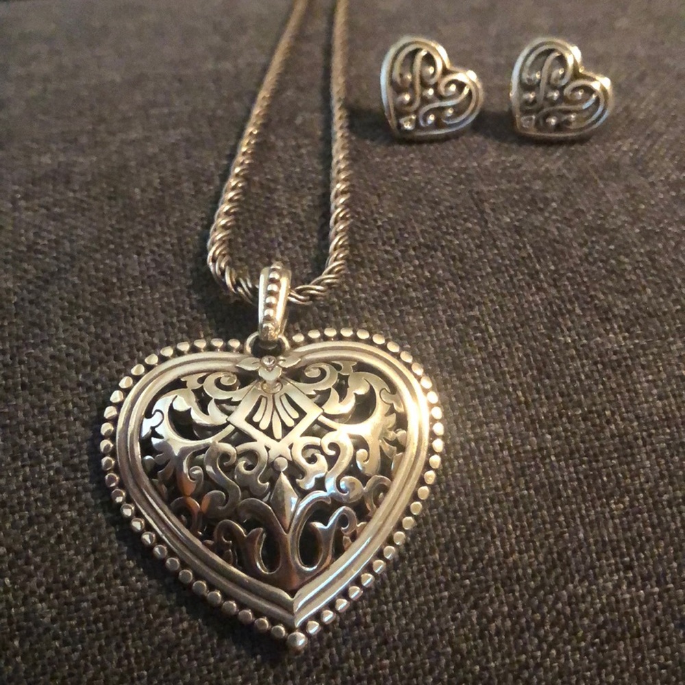 Brighton long Necklace & Earrings set